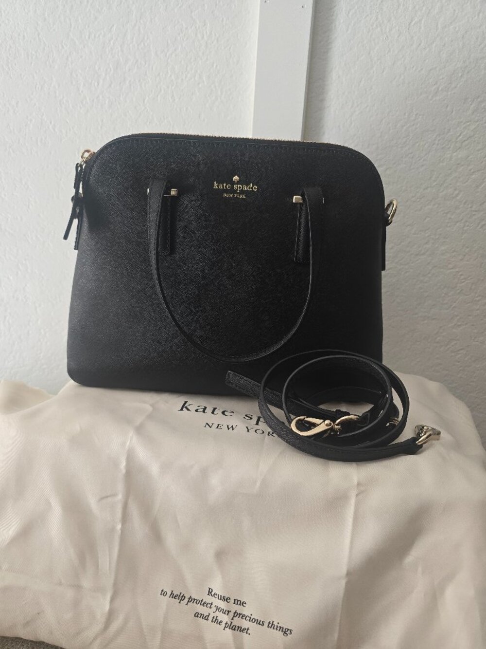 Kate Spade black Cedar Street Maise Satchel
